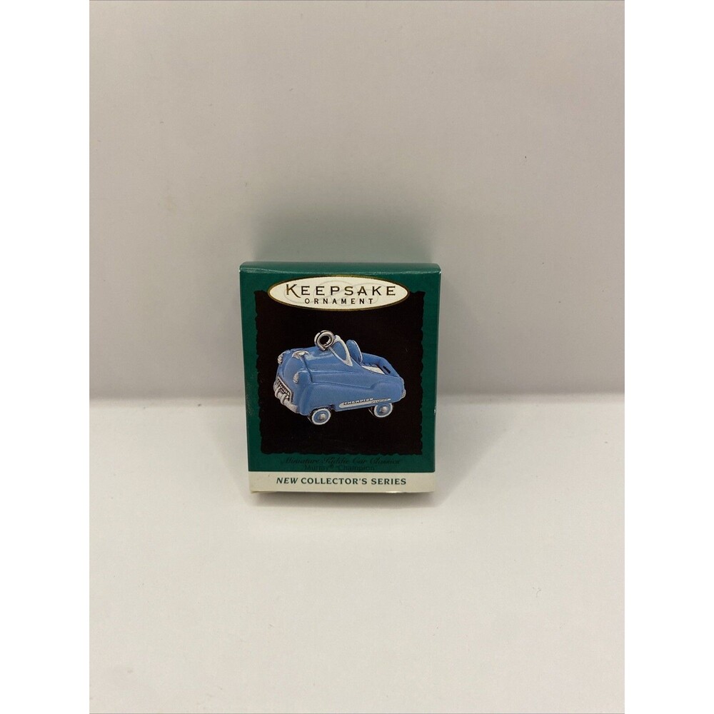 Hallmark Miniature Kiddie Car ornament Classics 1  Keepsake with box